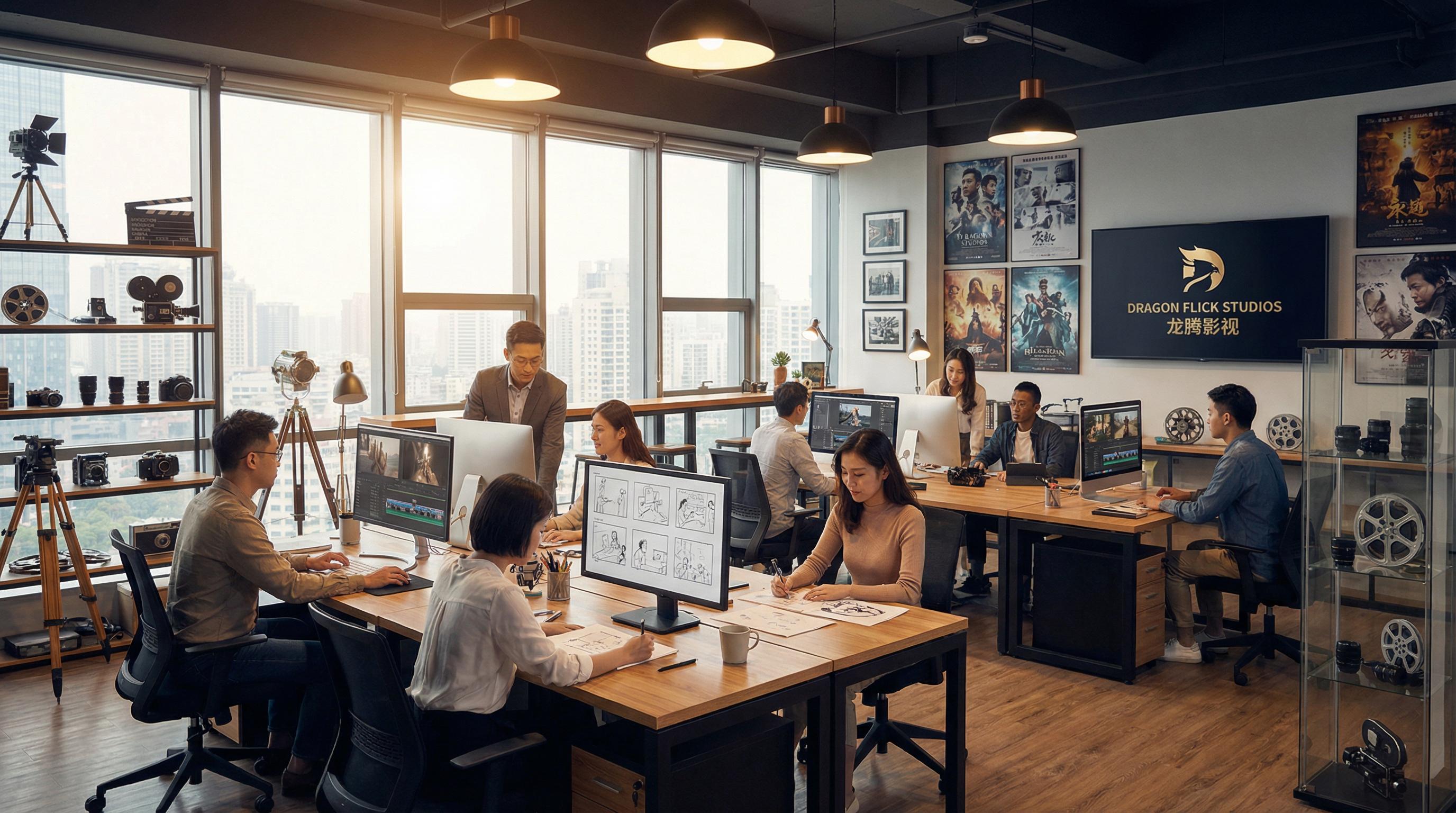 小师妹影视传媒公司办公室